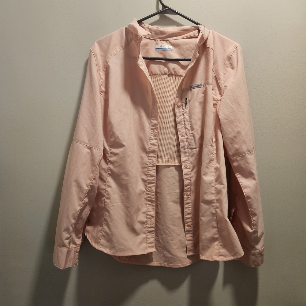 Light Pink Button Down Shirt for Women